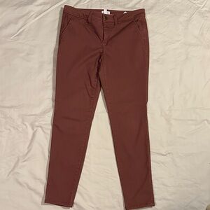 Market & Spruce Rust Brown Trousers
